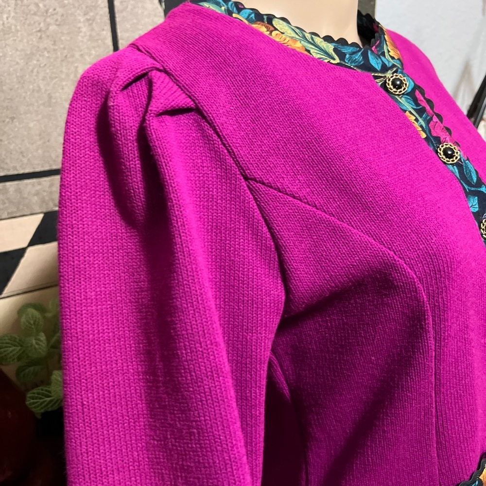 Vintage 80s Matthew & David 6 Buttons Blazer Padd… - image 5